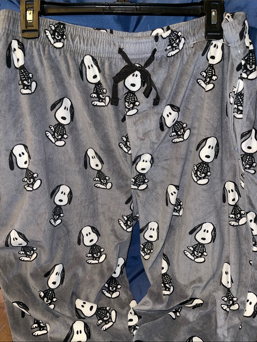 Peanuts Gray Snoopy Skeleton Lounge Pants